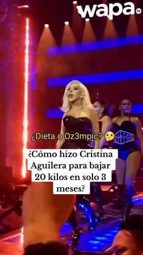 Cristina Aguilera: Cómo bajó 20 kilos en 3 meses