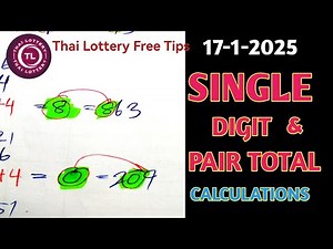 "Unlock Thai Lottery Secrets: FREE Tips for 3Up Single Digit & Pair Total Calculations!"