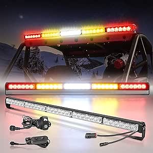 Chase Light 30 Inch, SWATOW INDUSTRIES LED Chase Light Bar 30" Rear Strobe Light w/Turn Signal Reverse Brake Running Lights Flash Lights Chasing Bar for Can-amx3 Polaris RZR Ranger UTV SXS Offroad