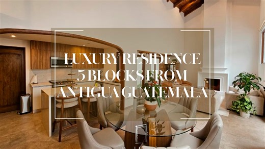 Luxury Residence 5 Blocks from Antigua Guatemala Built on a lot of 343.27 varas² with 335 m² of construction, this property blends design, comfort, and distinction in every space. ✨ Property Features: • 4 bedrooms, each with a private bathroom and built-in closet • Spacious social areas filled with natural light • Colonial architecture with contemporary finishes • Laundry area and service room • Parking for 1 vehicle • Privileged location in the historic center of La Antigua A unique opportunity