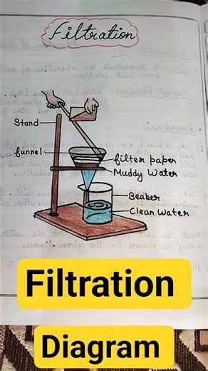🧪 Filtration Diagram Explained | Science Experiment #kidsbasicstudy #science