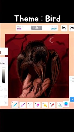 Theme : Bird #roblox #art #drawing #shorts #artist