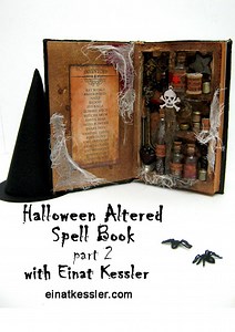 How to make a spooky altered Halloween spell book