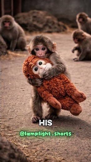 The Baby Monkey Who Found a Mother in a Plush Toy - And Touched Millions! #goodnews #animalstories,