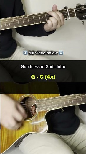 Goodness of God Guitar Chords and Lyrics #christianmusic #guitar #guitarchords #shorts