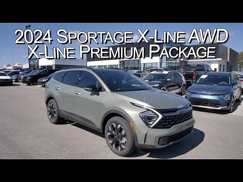 New Jungle Green 2024 Kia Sportage X-Line Premium at Parkside Kia
