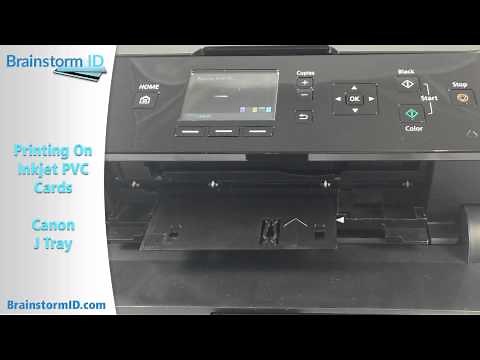 Print PVC Cards with Inkjet Printer (Canon MG5420 using J Tray)