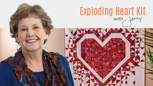 Make an "Exploding Hearts" Quilt with Jenny Doan of Missouri Star