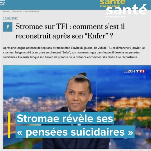 C'est dans l'actu : Stromae révèle ses "pensées suicidaires"