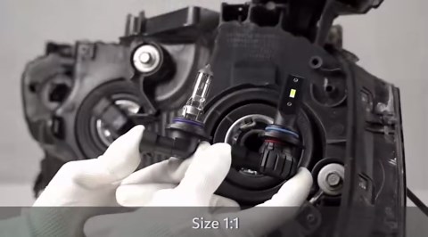 MZS 9012 Bulbs, 300% Brighter 9012 HIR2 Fog Lights, Instant-Plug in 6500K Xenon White 9012 Light Bulb, Mini Size Fanless 9012 Fog Bulbs, Pack of 2