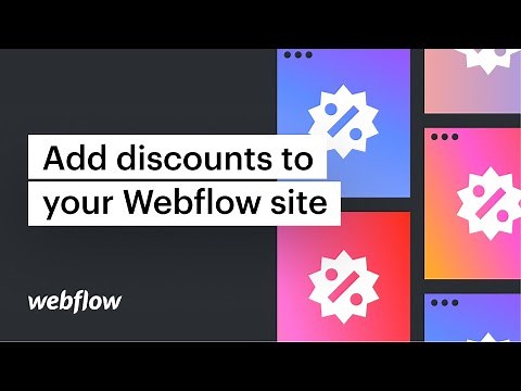 Add discounts in Webflow Ecommerce – Webflow tutorial