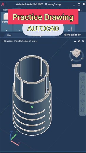 Practice Drawing, AutoCAD.