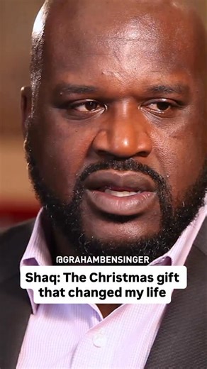 In Depth with Graham Bensinger on Instagram: "Shaq thought he wasn’t getting a Christmas present. Instead, he got the moment that redirected his entire life. #christmas #shaq #nba"