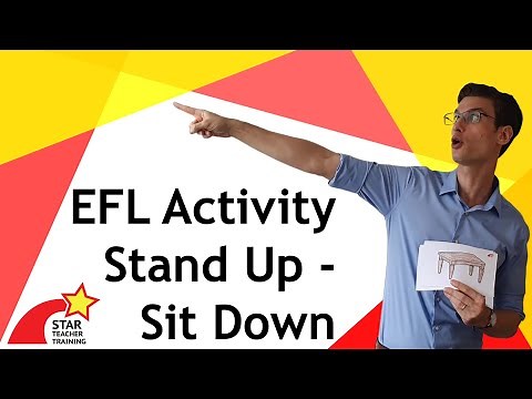 Large EFL Class Activity: Stand Up/Sit Down with Classroom Objects