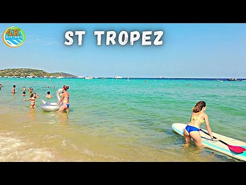 4K Beach Walk Saint Tropez 💛 Pampelonne Beach 🧡 August 2021