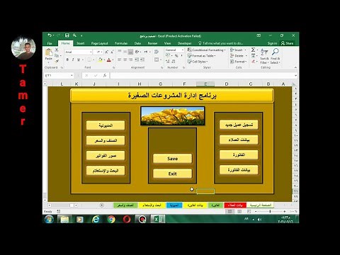 Designing a professional interface for small project management program on Excel