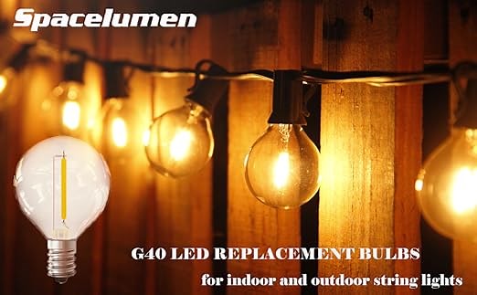 G40 Replacement LED Light Bulbs for Patio Decor String Light