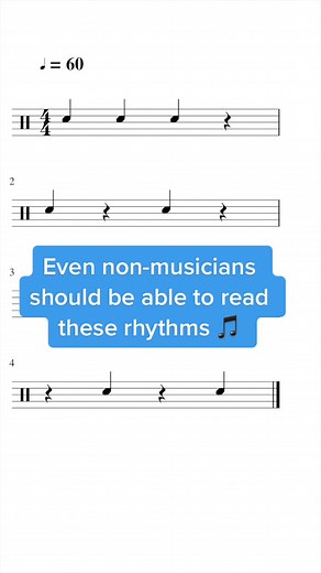 Mastering Rhythm Reading: A Beginner's Guide at 60 BPM
