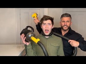 Butchering My Sons Hair With a Flowbee!!