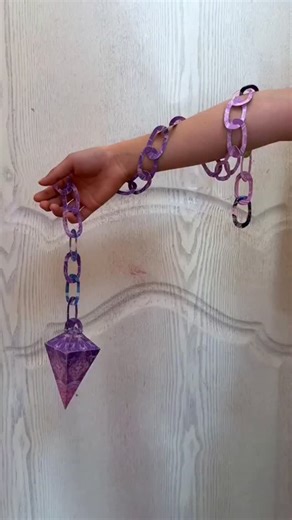 paper crafts creator on Instagram: "⛓️✨ Step by Step: Paper Chain Pendulum Craft ✨🎨 #fblifestyle #PaperChain #PendulumCraft #PaperCraft #DIYCreative"