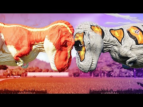 Gigas Vs Terry | Tyrannosaurus Rex Vs Gigasaurus - Jurassic World Evolution (Dinosaur King Mod)