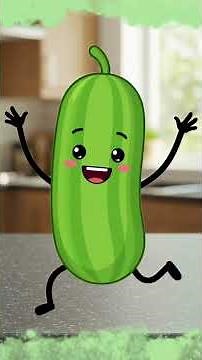 The Cucumber Song 🥒 | Fun Veggie Song for Kids! | Toons On Wheels #nurseryrhymes #kidsanimation