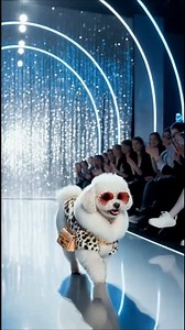 Mini Poodle Mob Wife Runway #dogsoftiktok #PetsofTikTok #FashionTok