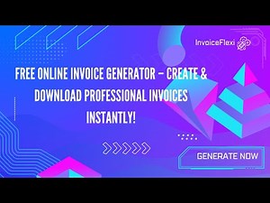 Online Invoice Generator | Free & Fast Invoice Maker (2025 Demo)