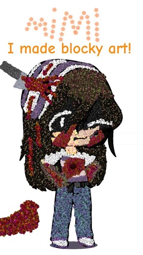 #emojicat I MADE BLOCKY ART!