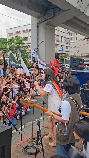 Members of the LGBTQ community and allies march along Manila for the "Stonewall Philippines," a grassroots-led pride event. The protest highlights the campaign to pass the SOGIESC Equality Bill and other pro-LGBTQ and pro-people reforms, as well as other issues. | via Mark Demayo, ABS-CBN News | ABS-CBN News