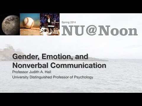 NU@Noon: Gender, Emotion, and Nonverbal Communication