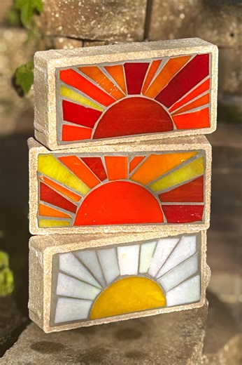 Sun Brick Garden Paver - Etsy