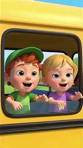 🚌🎒 Let’s Go to School! | Fun School Bus Adventure for Kids #shorts