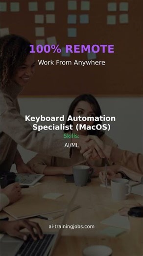 $40 - $120/hr Working From Home | Keyboard Automation Specialist (MacOS) #Shorts