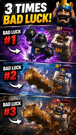 How Much Bad Luck Can One Player Get? 💀 #clashroyale #shorts