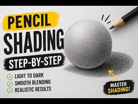 Pencil Shading Tutorial for Beginners | Easy & Realistic Drawing Techniques