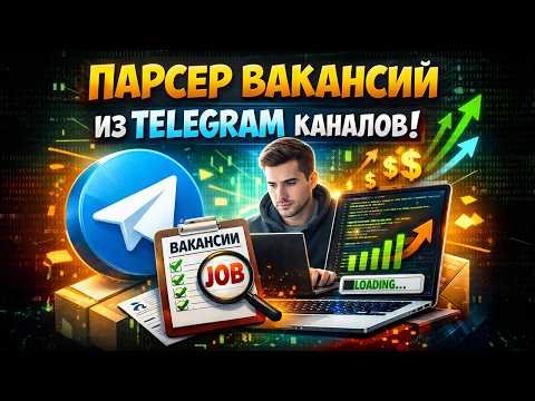Парсер Телеграм вакансий | Поиск удаленных вакансий | Программа поиска работы Windows