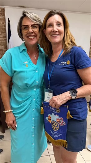 Day 1 in Costa Rica 🇨🇷 Club members, Debra and Gail, joined Rotarians from across District 5280 on a humanitarian trip, and the work began right away. They visited a school that serves 1,000 students, where 500 desks and chairs had been donated! They were already assembled, but wrapped in layers of plastic and paper that took time, patience, and a lot of teamwork to clear. Piece by piece, classroom by classroom, the space started to transform. That evening, they shifted from service to cultura