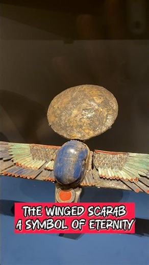 The Winged Scarab: A Symbol of Eternity #ancientegypt #history #pyramidsofegypt #egipt