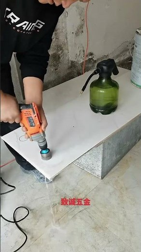Ceramic Tile Drilling with Core Bit | Smooth & Safe Process