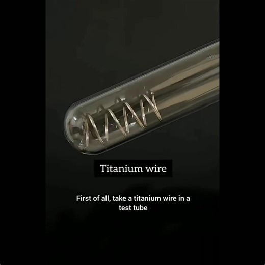 Today I am going to show you what happens when titanium reacts with dilute sulphuric acid. 🔥 At first, titanium looks calm and unreactive… but as we heat it gently, the reaction slowly begins. Soon, tiny bubbles of hydrogen gas start forming. As the process continues, something magical happens — the solution turns a deep violet-purple! 💜 This beautiful colour appears because titanium forms a trivalent titanium ion (Ti³⁺), giving the solution its rich purple shade. Chemistry is not just reactio