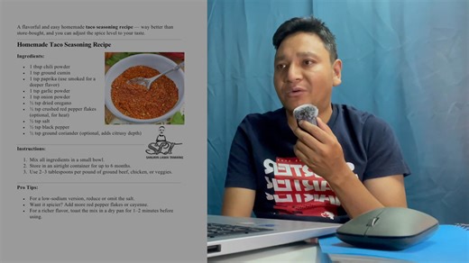 homemade taco seasoning recipe — way better than store-bought, and you can adjust the spice level to your taste. | Chef Sanjaya