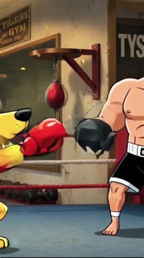 Sparring a giant #cartoon #dogs #cartoonvideo #boxing