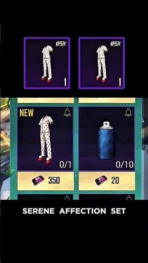 Serene Affection Set 😍 #pubgmobile #pubg