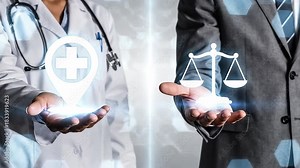 Pharmacy compliance. Medicine Pharmaceutical regulations. Pharmacist offers symbol medical cross with map marker, businessman represent shield scales icon. Healthcare Laws, health, 4k,video