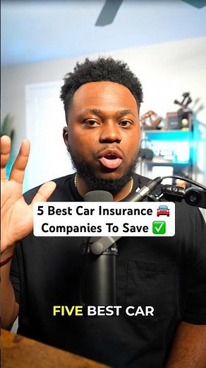 5 Best Car Insurance Companies To Save Money 🚘✅ #personalfinance #carbuying #cars #moneysavingtips