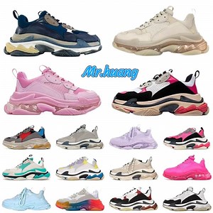 [Hot Item] Luxury Chunky Sneakers Designer Triple S Running Shoes Walking Shoes Running Track 3.0 7.0