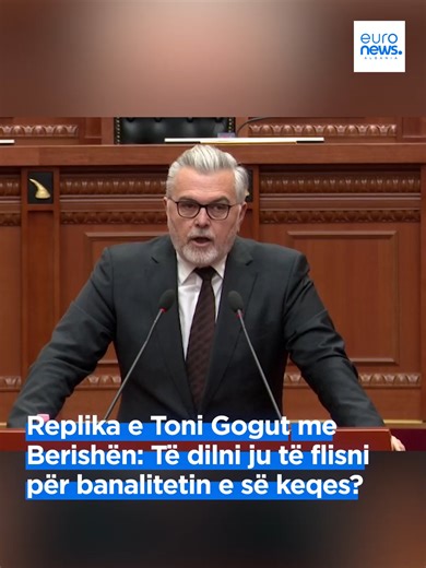 Replika e Toni Gogut me Berishën: Të dilni ju të flisni për banalitetin e së keqes? #fypp #viral #viraltiktok #euronewsalbania #videoviral #fyp #fy