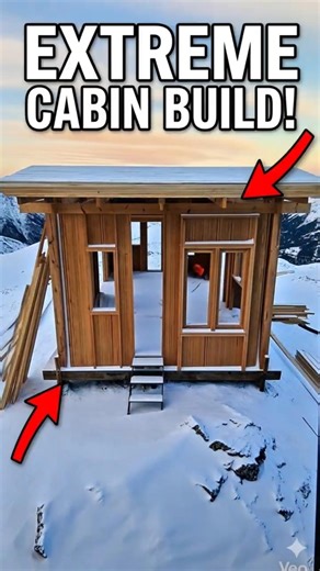 The Most Brutal House Build You've Ever Seen ❄️ #extreme #viral