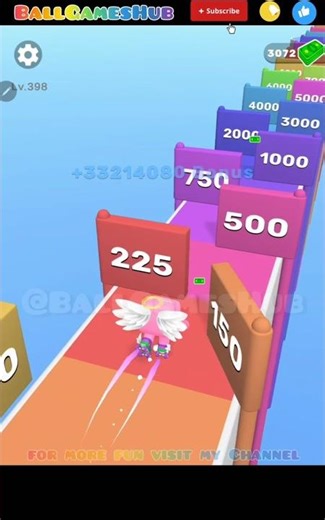 Level Up Numbers [Angel Block] Number Run Challenge #shorts